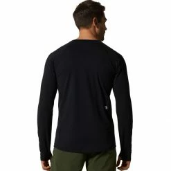 Hot Sale 💯 Mountain Hardwear Mountain Stretch Long Sleeve Top Men's 👏 -Mountain Hardwear Sales BLA D1 11