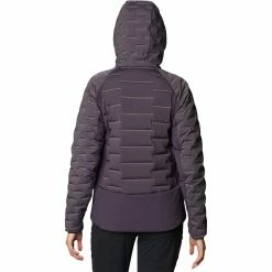 Hot Sale 🛒 Mountain Hardwear Stretchdown Hybrid Hooded Jacket Women's 🔔 -Mountain Hardwear Sales BLU D1 1