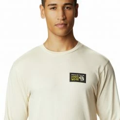 Cheapest 🛒 Mountain Hardwear Classic Logo Long Sleeve T Shirt Men's 👍 -Mountain Hardwear Sales COT D1 1