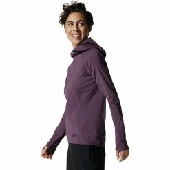 Deals 🤩 Mountain Hardwear Mountain Stretch Long Sleeve Hooded Top Women's 👍 -Mountain Hardwear Sales DUSPUR D2 5