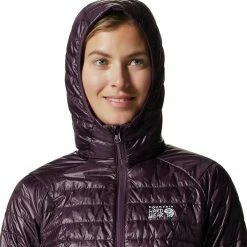 New 🧨 Mountain Hardwear Ghost Shadow Hooded Jacket Women's 🤩 -Mountain Hardwear Sales DUSPUR D3 4