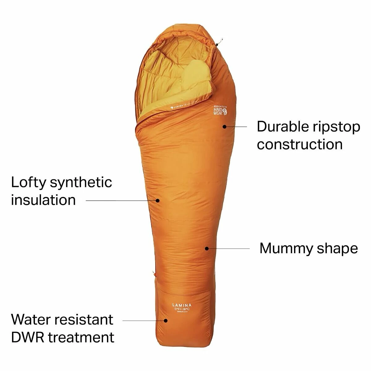 Best deal ๐ Mountain Hardwear Lamina Sleeping Bag: 0F Synthetic ๐ฅ 4 Best deal ๐ Mountain Hardwear Lamina Sleeping Bag: 0F Synthetic ๐ฅ - Image 2