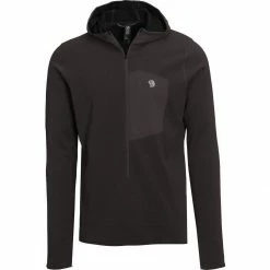 Outlet 💯 Mountain Hardwear Type 2 Fun 3/4 Zip Hooded Jacket Men's 😀 -Mountain Hardwear Sales VOI D4