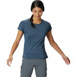 Best Pirce 👏 Mountain Hardwear Mighty Stripe Short Sleeve T Shirt Women's ❤️ -Mountain Hardwear Sales ZIN 9